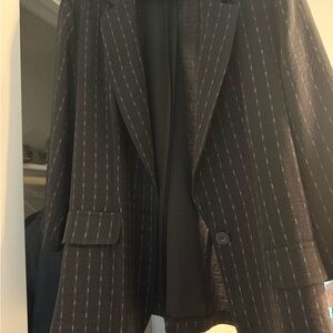 NYC Black Pinstripe Jacket